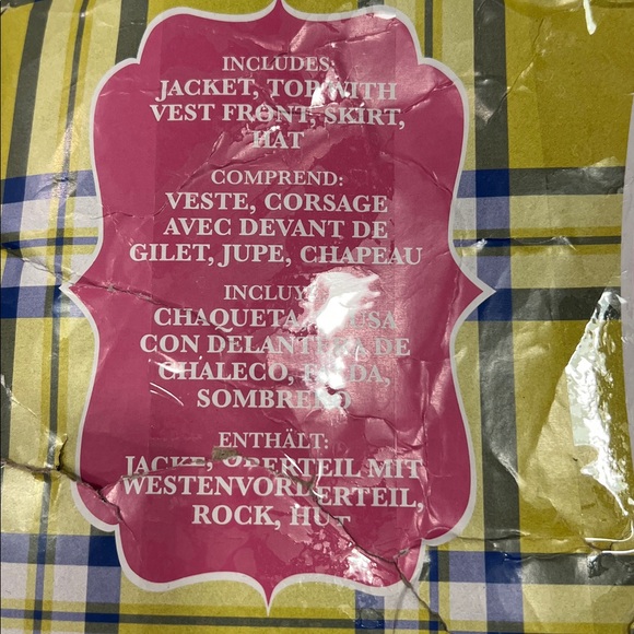 Clueless Dionne Davenport Adult Costume,Jacket,Top w/vest front,skirt,Size M - Picture 3 of 5